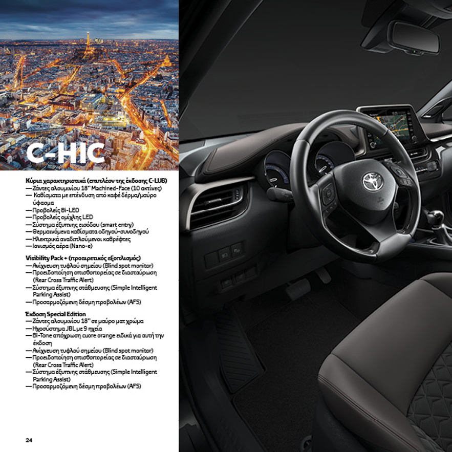 Σελίδα 24 του καταλόγου του Νέο Toyota C-HR
